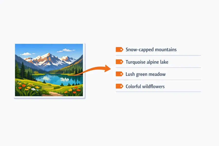 AI-generated alt text and metadata for images
